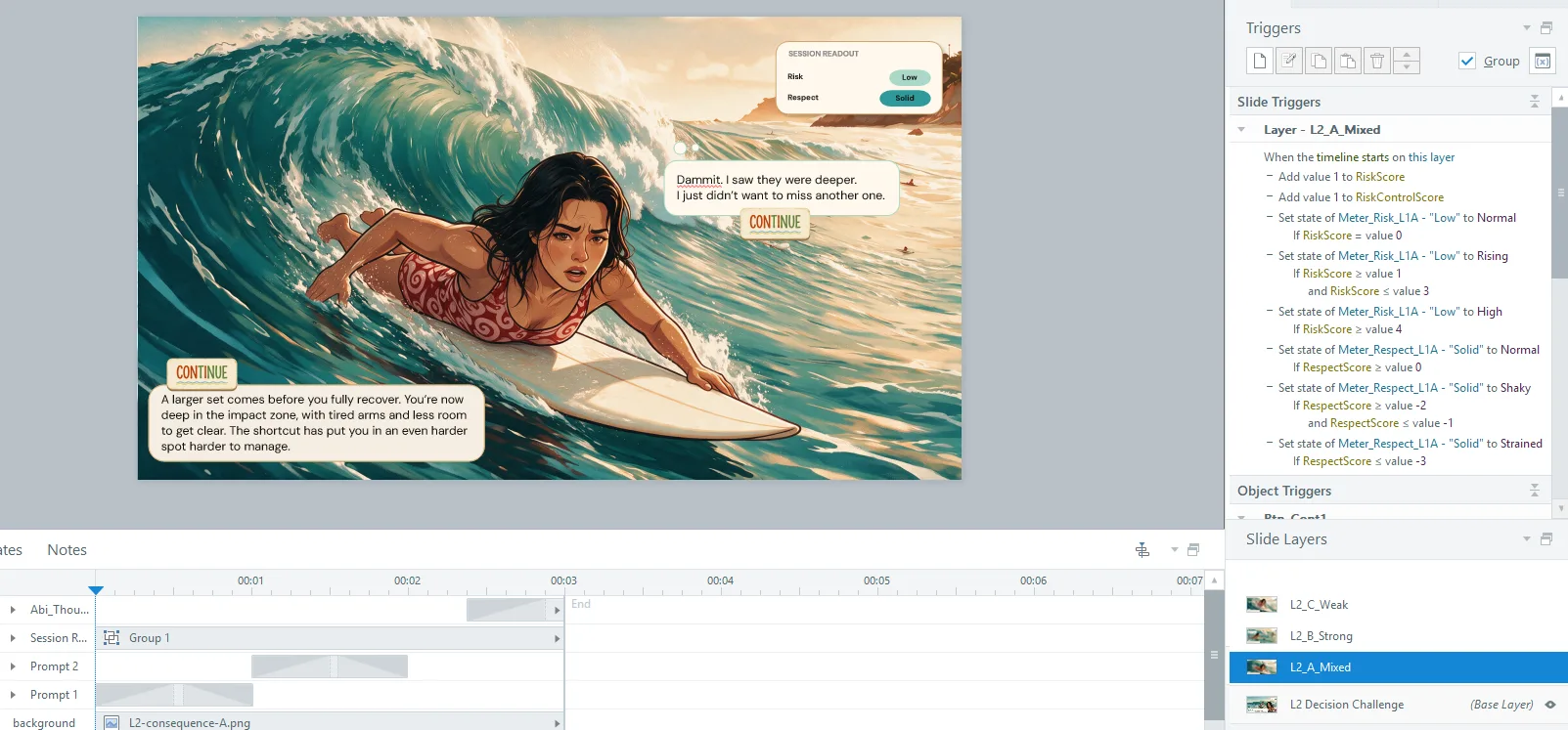 Session variables in Storyline