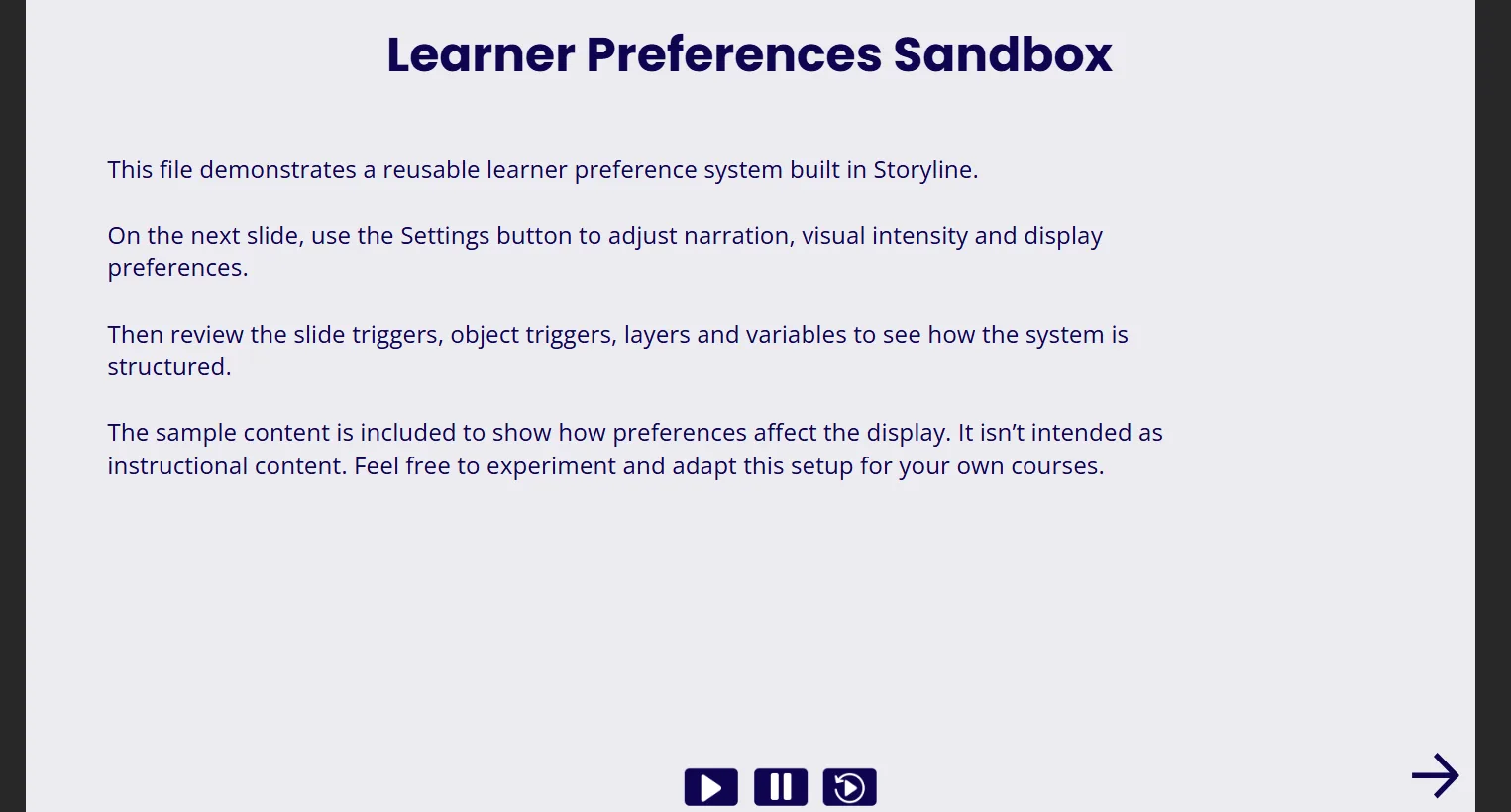 Sandbox slide 1